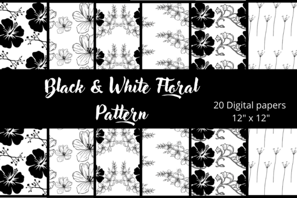 Black White Floral Pattern: A Timeless Design for Diverse Applications