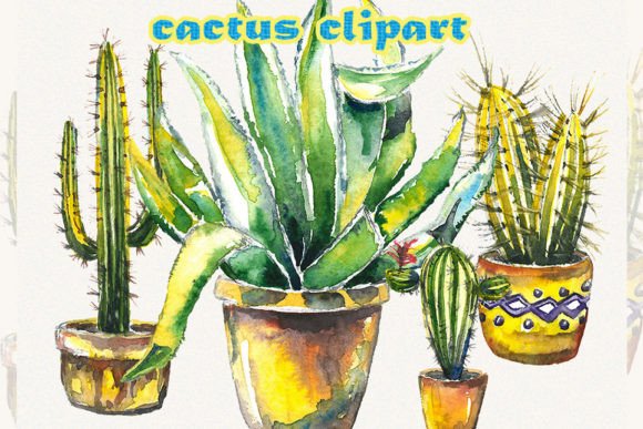 Cactus Clipart, Floral Clipart, and the Art of Hand-Painted Watercolor Designs