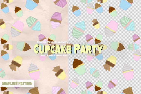 Cupcake Party Seamless Pattern: A Versatile Design Asset for Creative Projects