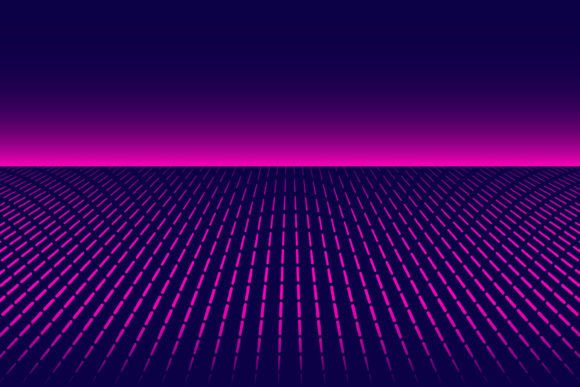 Futuristic Background in Retro Style 32: A Unique Blend of Past and Future Design