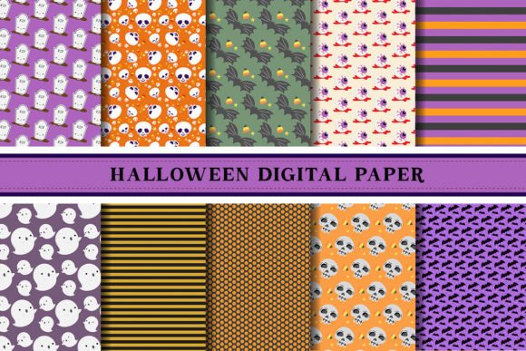 Halloween Digital Paper Pattern: A Versatile Resource for Creative Projects