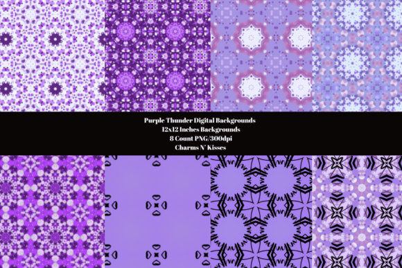 Purple Thunder Backgrounds