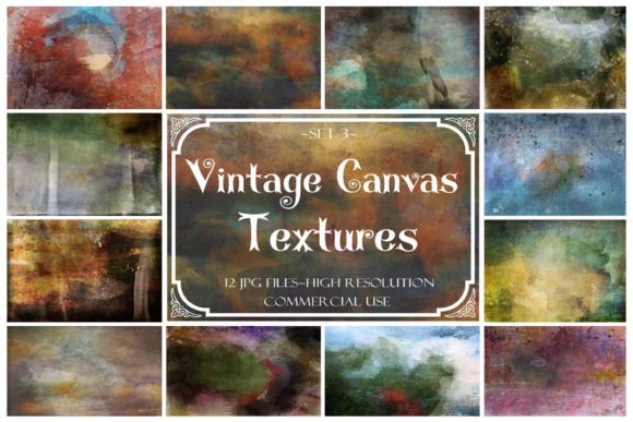 Vintage Canvas Textures, Digital Paper: Enhancing Creativity with Organic Aesthetics