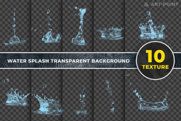 Water Splash Digital Paper Clipart: A Versatile Design Element for Creative Projects